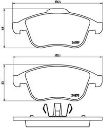 BREMBO set placute frana, frana disc BREMBO PRIME LINE P 68 045 (P 68 045)