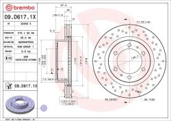 BREMBO Disc frana BREMBO XTRA LINE - Xtra 09. D617.1X (09.D617.1X)