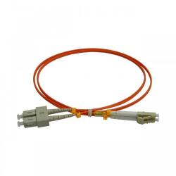 Emtex Patchcord FO SC/PC-LC/PC EMTEX, MM OM2 50/125, manta LSZH 3.0mm, duplex, 15m (SC-LC-MM2/DX-15)