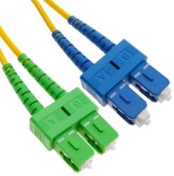 Emtex Patchcord FO SC/APC-SC/PC Emtex, SM OS2 9/125, manta LSZH 3.0mm, duplex, 2m (SC/APC-SC/PC-SM/DX-2)