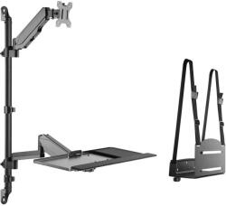 Equip 650170 All-in-One PC/tartókonzol és állvány 8 kg Fekete 43, 2 cm (17") 81, 3 cm (32") (650170) (650170)