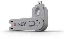 Lindy 40624 port blokkoló Portblokkoló kulcs USB A típus Fehér Akrilnitril-butadiénsztirol (ABS) 1 db (40624) (40624)