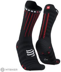 Compressport Aero zokni, fekete/piros (T2)