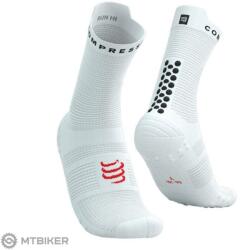 Compressport Pro Racing V4.0 Run High zokni, fehér/fekete (T2 (EU 39-41))