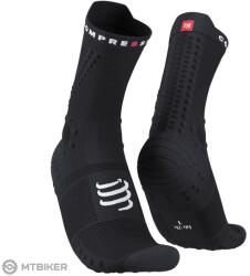 Compressport Pro Racing V4.0 Trail zokni, fekete (T2 (EU 39 - 41))