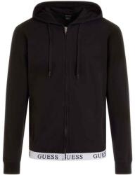 GUESS zip hoodie m | Bărbați | Hanorace | Negru | U3YQ00KBS91-JBLK (U3YQ00KBS91-JBLK)