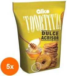 Alka Set 5 x Toortitzi cu Gust Dulce-Acrisor Alka, 180 g (FXE-5xEXF-TD-EXF19854)