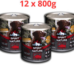 Spirit of Nature Dog konzerv Vaddisznóhússal 12x800gr