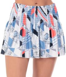 Lucky in Love Snake Rattle N' Roll Long Snake Point Smocked Skirt - bluemarine - Kék, Többszínű