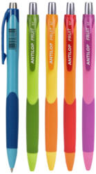 ANTILOP Zselés toll nyomógombos vegyes színek 0, 7mm Antilop Fruit írásszín kék (TEN-0006) - cartridge