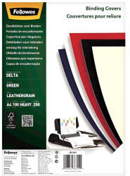 Fellowes Hátlap FELLOWES Delta A/4 250 g matt zöld 100/csom (5381901) - papir-bolt