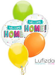 Héliumos luficsokor Welcome Home - INGYENES GLS szállítással (LUFI287277)