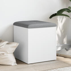 vidaXL fehér szerelt fa tárolópad 42 x 42 x 45 cm (835033) - balena