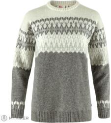 Fjällräven Övik Path Knit női pulóver, szürke/krétafehér (S)