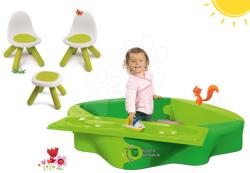 BIG Set nisipar Sandy BIG cu prelată şi scăunele cu măsuţă picnic KidChair de la 12 luni (BIG56733-11)