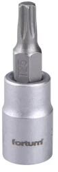 Fortum bitdugófej, torx, 1/4", 61CrV5/S2, mattkróm; T25 (4701723)