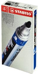 STABILO Mark-4-All 10db/csomag fekete gömb hegyű alkoholos marker 651/46B10 (651/46B10)