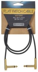 RockBoard Flat Patch Cable Gold 80 cm Ъглов - Ъглов Пач кабел (RBO CAB PC F 80 GD)