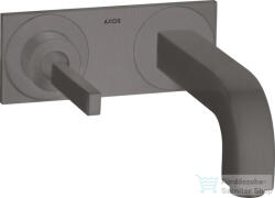 Hansgrohe AXOR Citterio falsík alatti mosdó csaptelep 22 cm-es kifolyóval, szálcsiszolt fekete króm 39115340 (39115340)