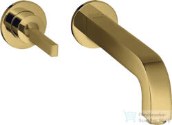 Hansgrohe AXOR Citterio falsík alatti mosdó csaptelep 16 cm-es kifolyóval, polírozott arany hatású 39113990 (39113990)