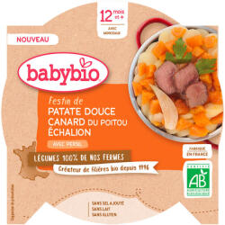 Babybio Bio édesburgonya kacsával és Echalion salottával 230 g