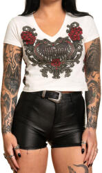 AFFLICTION дамска тениска (горнище) affliction - florelica - aw26386-vw