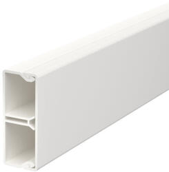 Obo Bettermann 6168744 WDK-N20050RW fali és mennyezeti csatorna szegezhető füllel/fenékperf. 20x50x2000 hófehér (6168744)