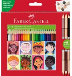 Faber-Castell Creioane colorate 24 + 3 bicolore piele Faber-Castell (FC511515)