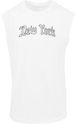 Mr. Tee New York Wording Sleeveless Tee white