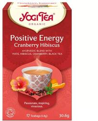 YOGI TEA Bio tea YOGI TEA Pozitív energia tőzegáfonyával és hibiszkusszal 17 filter/doboz (411104) - irodaszerwebaruhaz