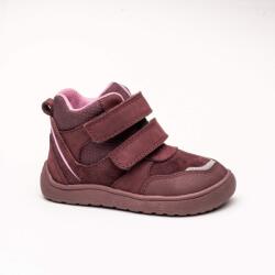 Protetika Pantofi pentru fete pentru toate anotimpurile cu membrană Barefoot BANET BORDO, Protetika, roșu - 24