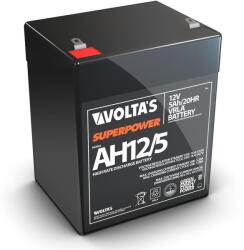 Volta's 12V 5Ah nagyáramú zárt savas ólom akku 90*70*100 F1 csatlakozóval