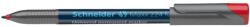 Schneider Alkoholos marker, OHP, 1 mm, SCHNEIDER "Maxx 224 M", piros (TSC224P) - papiruniverzum