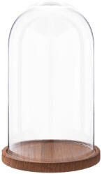 Clayre & Eef Platou decorativ lemn cupola sticla 16x28 cm (6GL1946) Tava