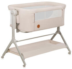 Lionelo Patut co-sleeper, Lionelo, Leonie Plus, Pliabil, Cu sistem de leganare, Bej (LO-LEONIE_PLUS_BEIGE_SAND) - piciulica