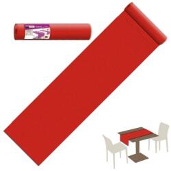 Pack Service Textilhatású asztali futó 40 cm x 24 m - piros