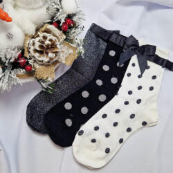 Aura Via Ajándék zokni 3 PÁR/CS LUREXES-CSILLOGÓS-PÖTTYÖS 38-41 36340