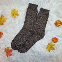 Kardesler GYAPJÚ zokni FÉRFI Melír barna 15290