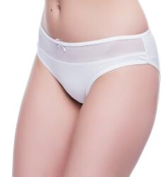 DONELLA Normál fazonú pamut női bugyi TÜLL BETÉTTEL, 8 cm oldal széllel! XL 41250