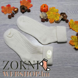 Kardesler Gyapjú NŐI zokni Ecru 15331