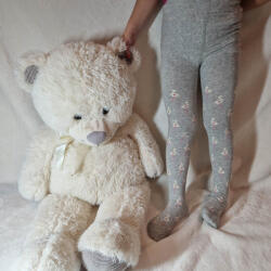 Aura Via LÁNY harisnyanadrág FLAMINGÓ mintás 4-6 év, Világos szürke 36867