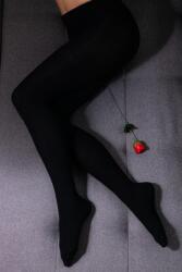 Aura Via Női mintás gyapjú harisnyanadrág M/L, fekete 7328