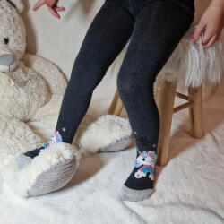 Aura Via LÁNY harisnyanadrág UNIKORNIS mintás-sötét szürke 1-3 év 36843