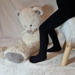 Aura Via BAMBUSZ bolyhos belsejű LÁNY harisnyanadrág 1-4 év, Fekete 36907