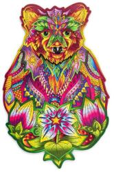 Wood Trick Színes fa puzzle - medve