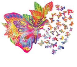 Wood Trick Színes fa puzzle - pillangó