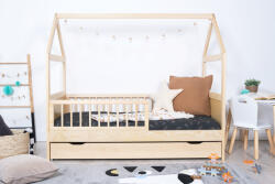 Ourbaby ELIS házikó ágy természetes