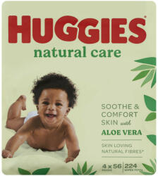 Huggies Natural Care nedves törlőkendő 4x56 db