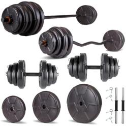Progressive Set haltera si gantere reglabile PROGRESSIVE 78 KG (ECG78)