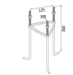 Norlys Metal Base 1230 To Concrete (nor-1230)